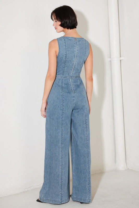 ELEVATED EDGE DENIM JUMPSUIT
