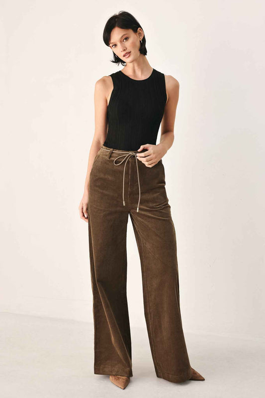 AUTUMN IN MANHATTAN BELTED CORDUROY PANTS