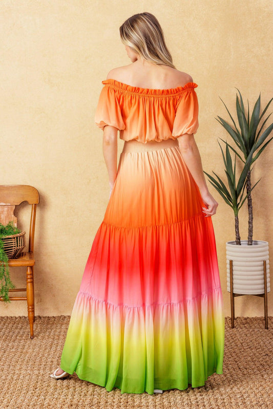 FORGOTTEN STORY WOVEN MAXI DRESS