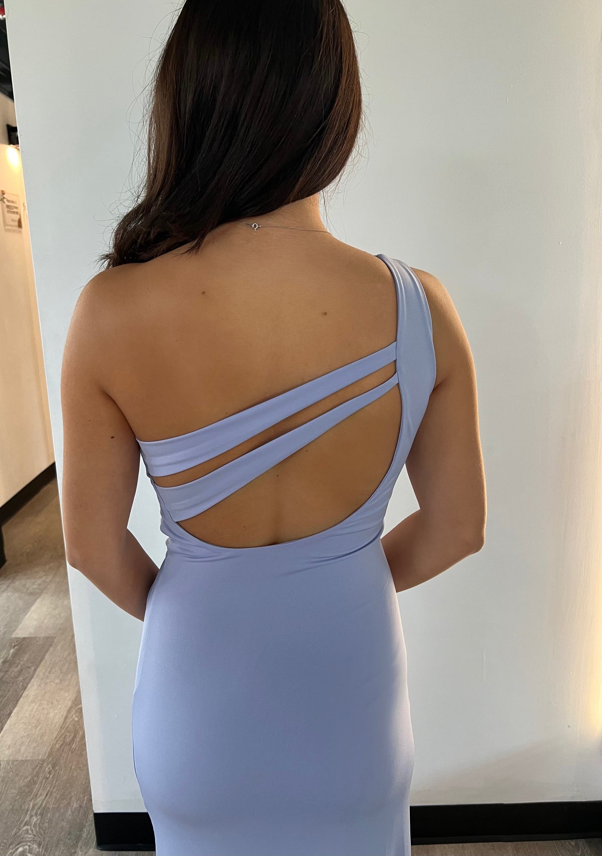 Britt Maxi Dress - Teal - One Shoulder Dress - FINAL SALE