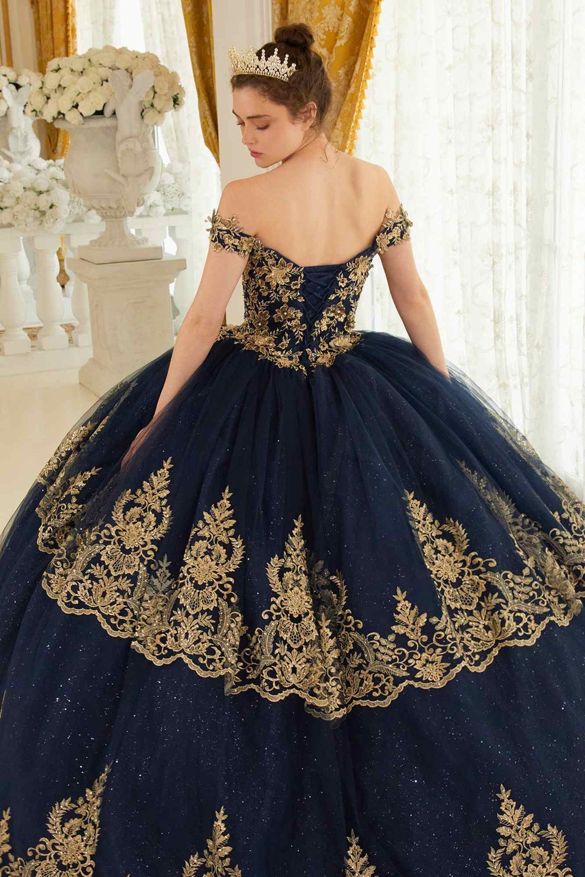 Ladivine 15705 Princess A-Line Off the Shoulder Ball Quinceanera Dress