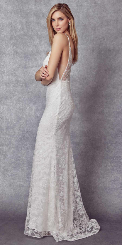 Juliet 272 Embroidered Lace With Stone Accents Fitted Dress