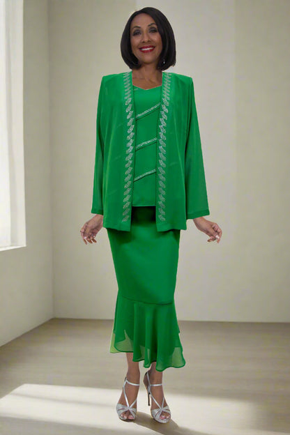 CLEARANCE - Hosanna 5577 Modest 3-Piece Outfit Set Ankle Length (Size 5XL)