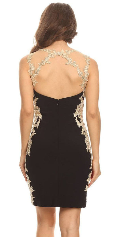 CLEARANCE - Eureka 6016 Lace Applique Sweetheart Short Cocktail Dress (Size XS)