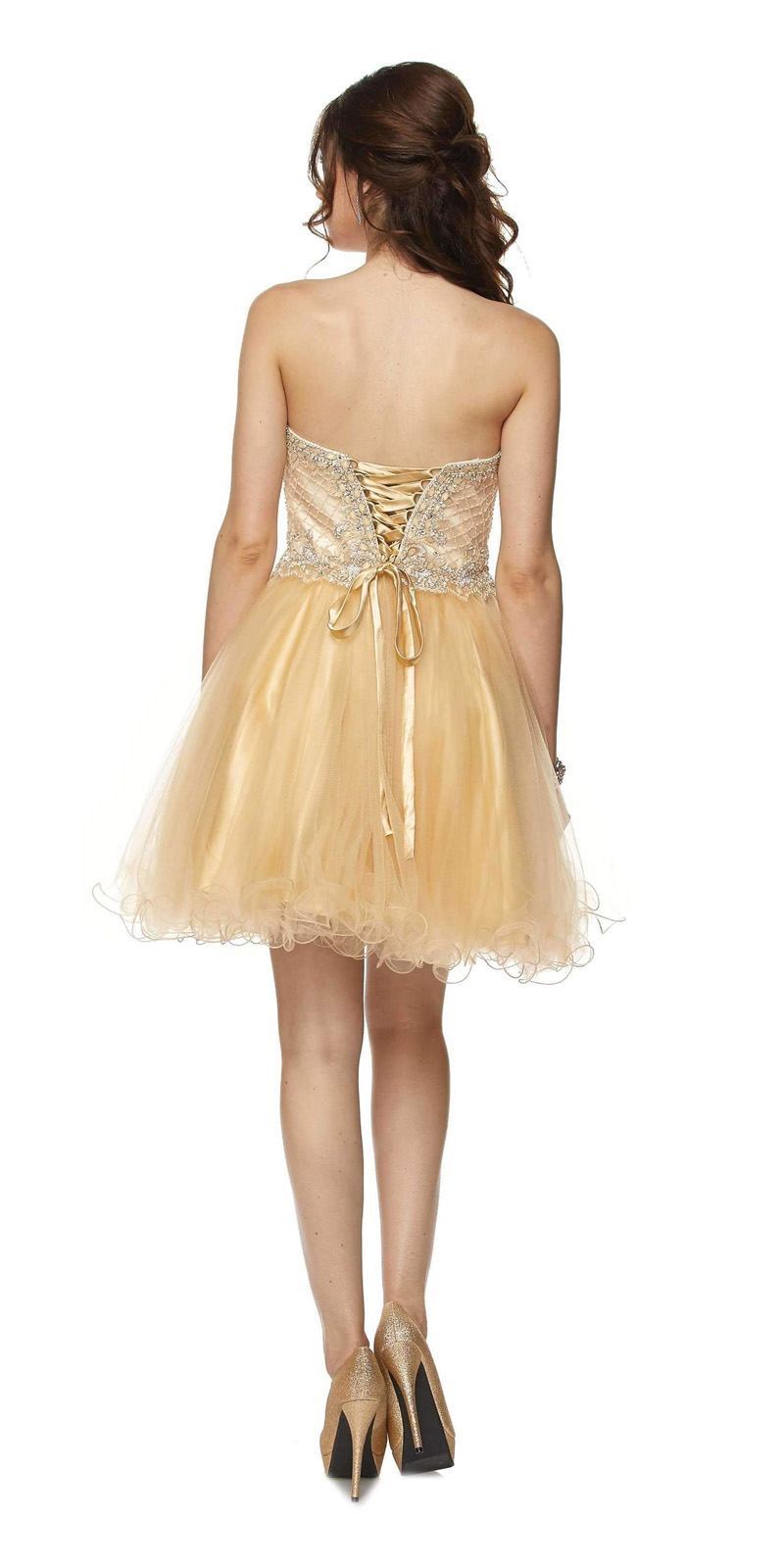 Vestido Juliet 778 de escote corazón con corsé en la espalda