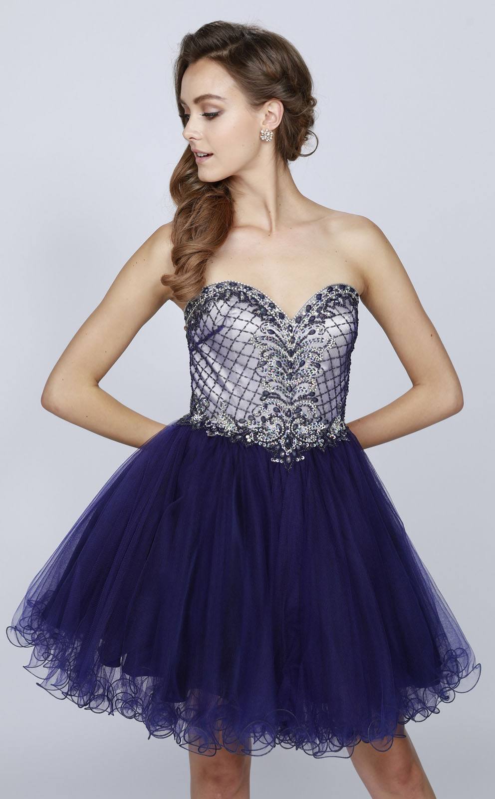 Vestido Juliet 778 de escote corazón con corsé en la espalda