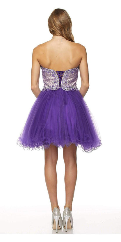Juliet 778 Sweetheart Neckline Corset Back Dress