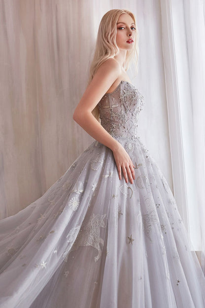 Andrea & Leo A0890 Constellation Dream Strapless Long Dress