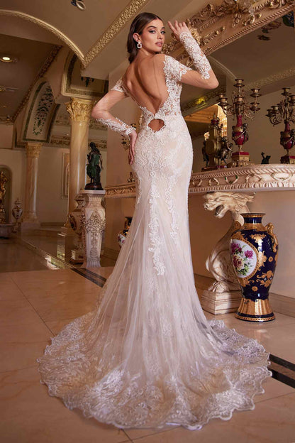 Andrea & Leo A1022 Bohemian Lace Mermaid Gown