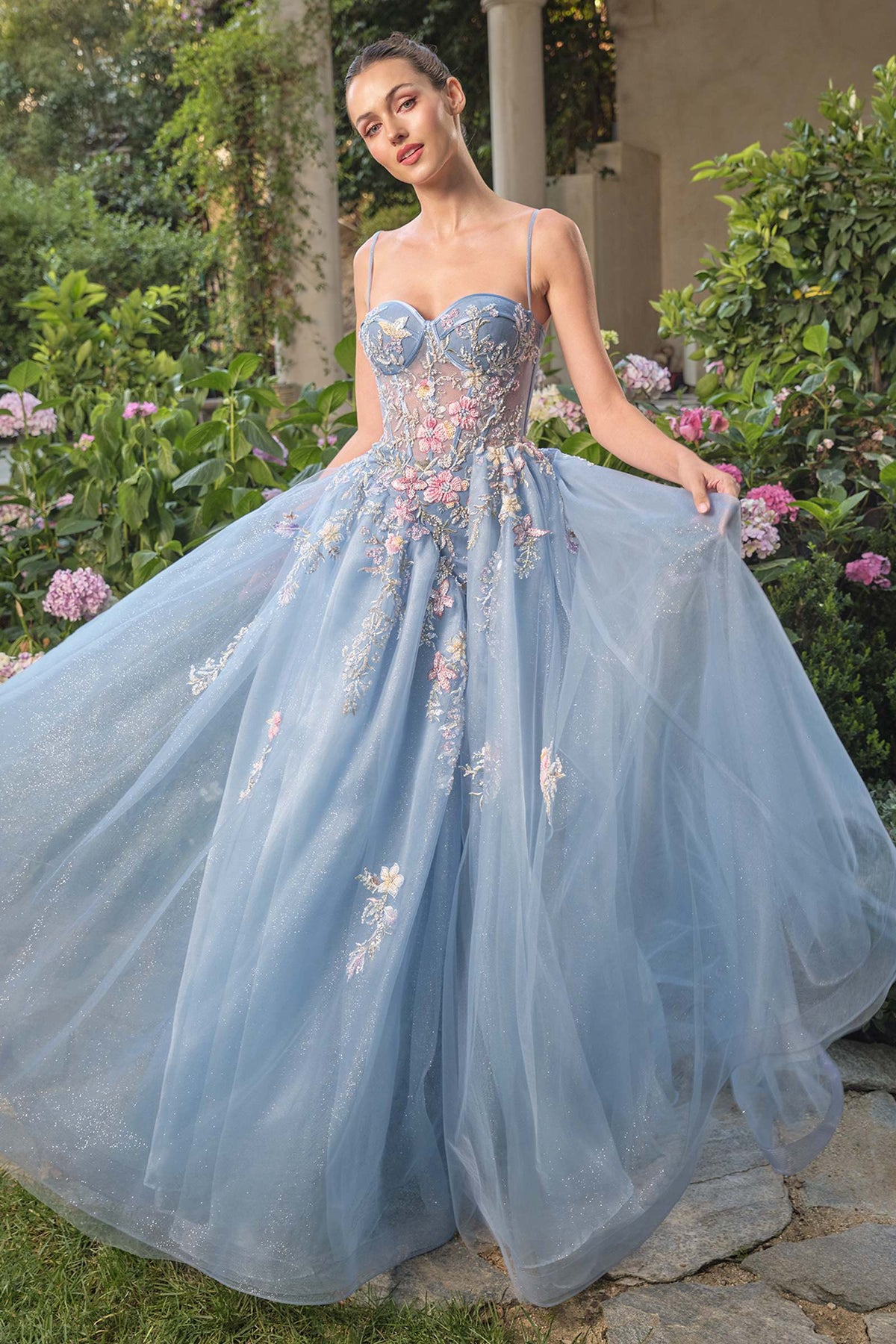 Andrea & Leo A1490 Whimsical Strapless Prom Ball Gown