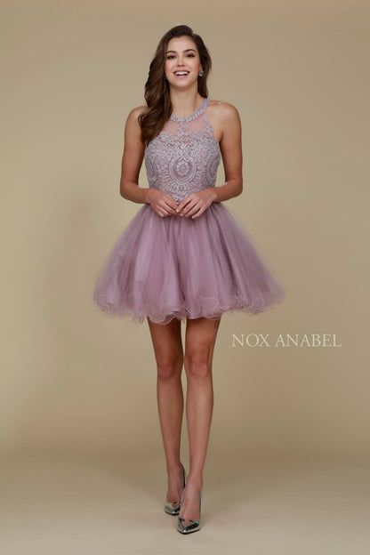 CLEARANCE - Nox Anabel B652 Short Dress Poofy A-Line Tulle Skirt (Size Small)
