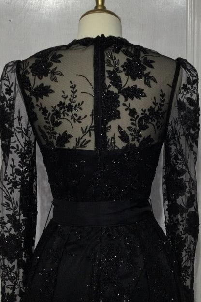 Cinderella Divine CD233 Long Sleeve Embellished Ball Gown