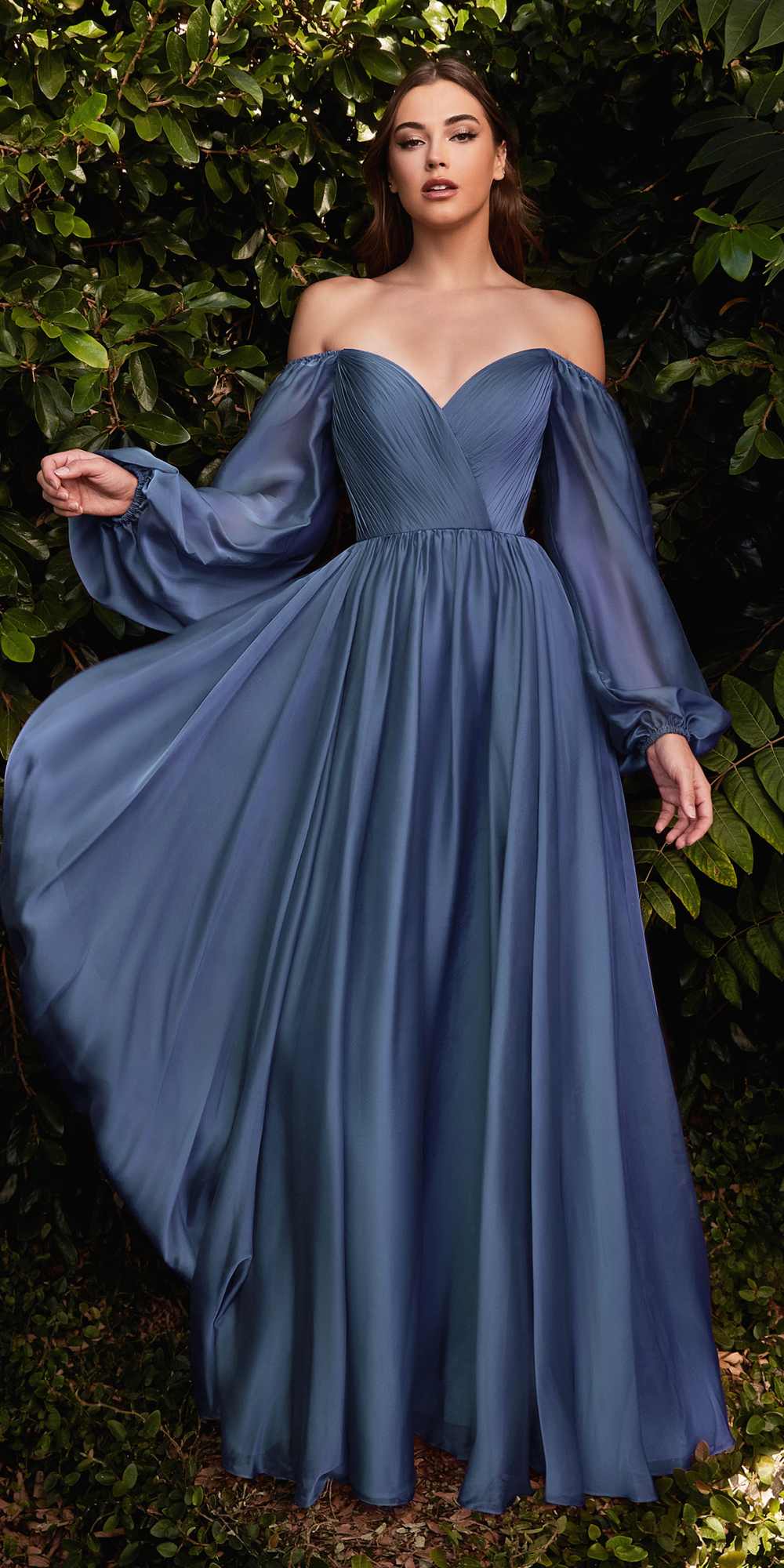 Cinderella Divine CD243 Long Sleeve A-Line Dress