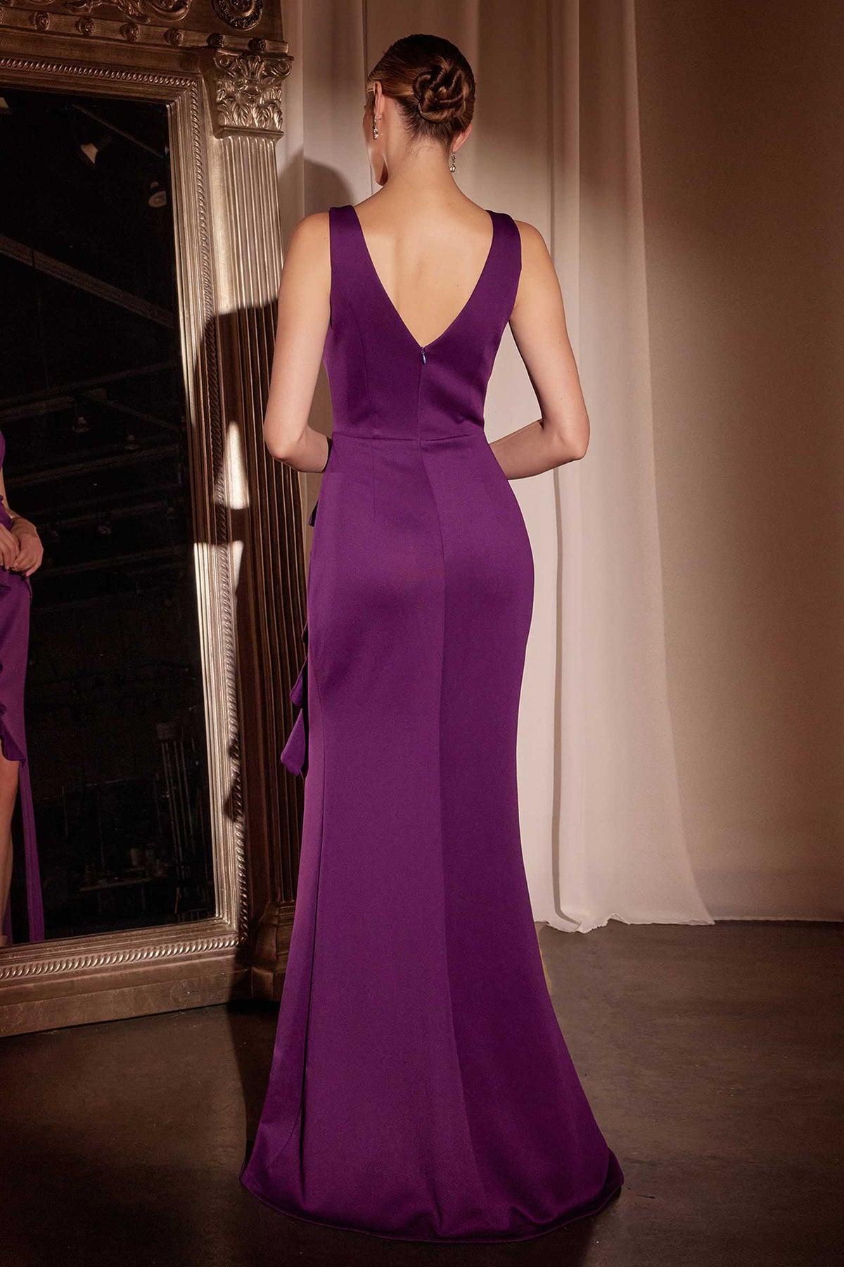 Vestido largo ajustado de neopreno Ladivine CH377