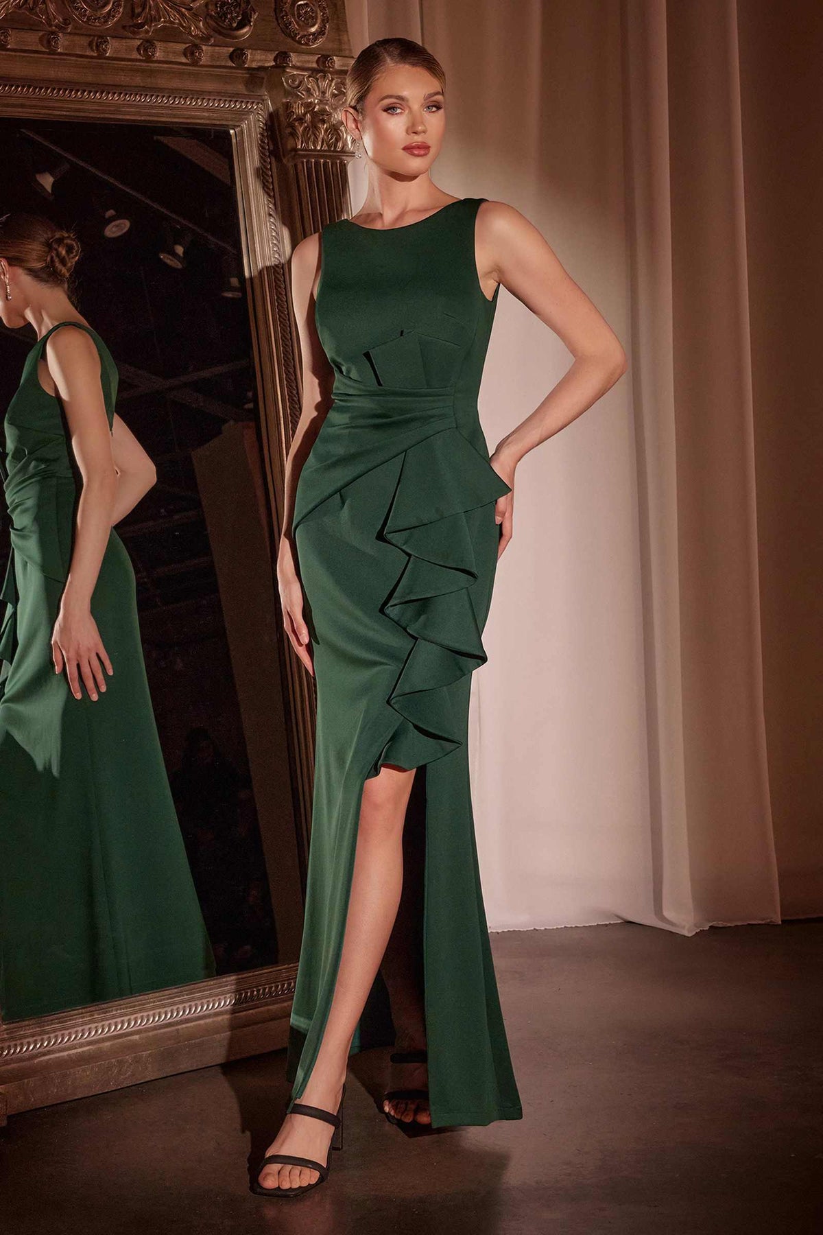 Vestido largo ajustado de neopreno Ladivine CH377