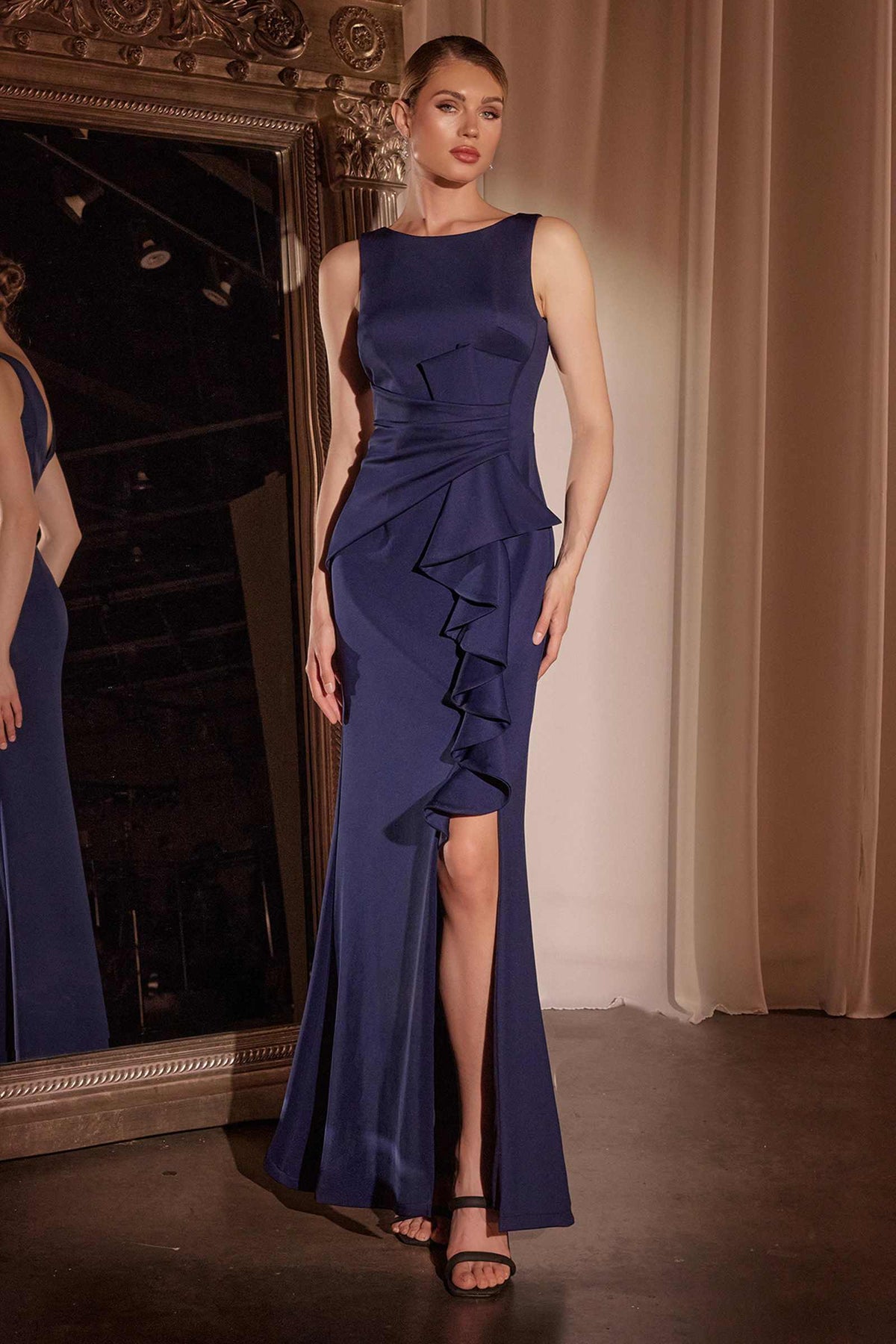 Vestido largo ajustado de neopreno Ladivine CH377