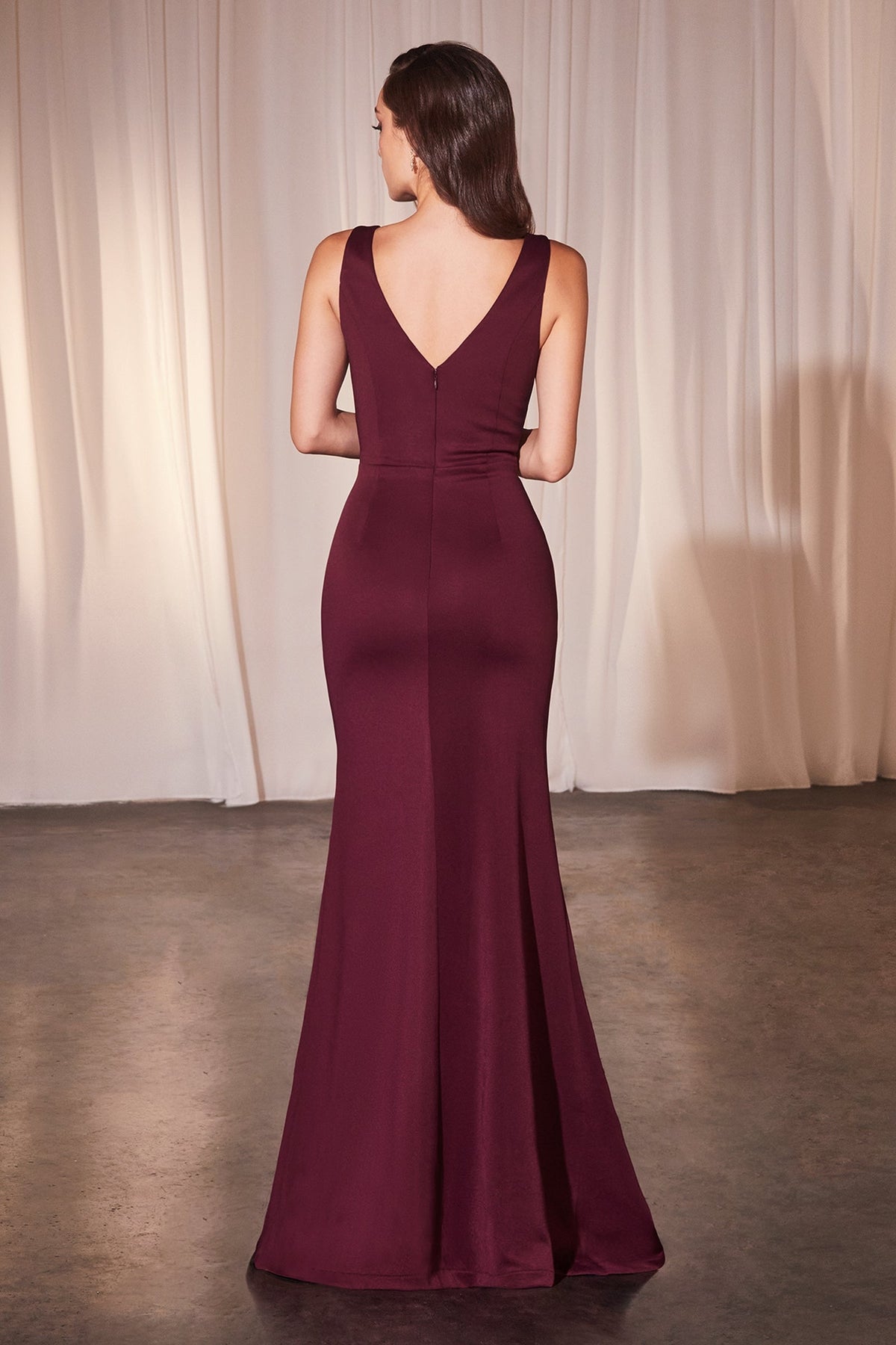 Vestido largo ajustado de neopreno Ladivine CH377