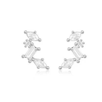 Celestial Cluster Earrings with AAAAA Cubic Zirconia