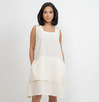 Zizi Tunic with Pocket! 100% Cotton Gauze