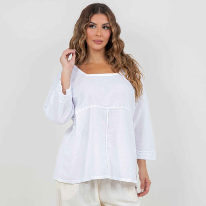 Elena Top 100% Cotton Gauze