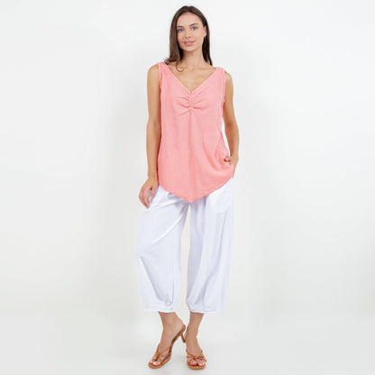 Women's 100% Cotton Gauze Dominica Tank Top