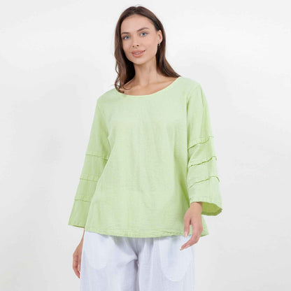 Women's Cotton Gauze Sabrina Top