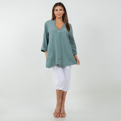 Tammy- Jacket/Top for every Occasion 100% Cotton Gauze