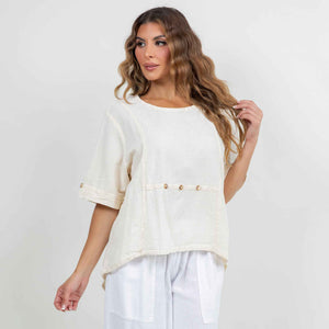 Women's 100% Cotton Gauze Kira Top