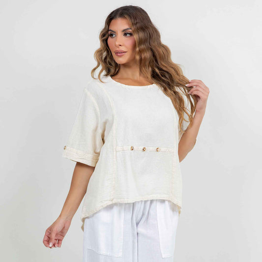 Women's 100% Cotton Gauze Kira Top