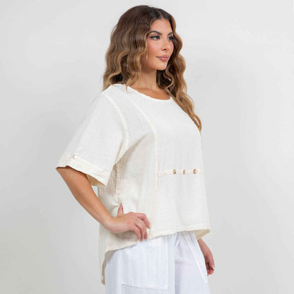 Women's 100% Cotton Gauze Kira Top