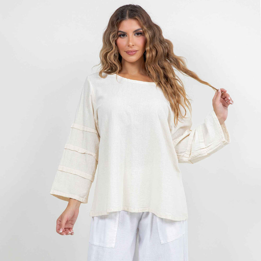 Women's Cotton Gauze Sabrina Top