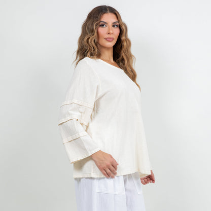 Women's Cotton Gauze Sabrina Top