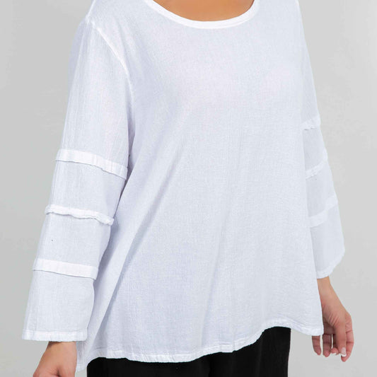 Women's Cotton Gauze Sabrina Top