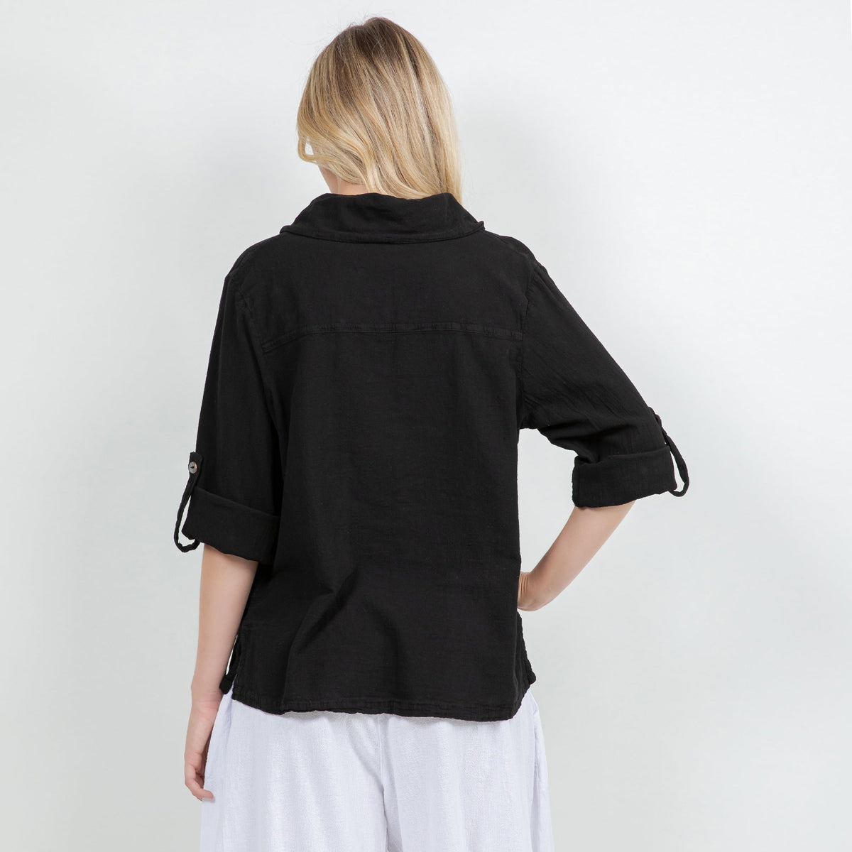 Camisa abotonada Sloanne Gasa 100% algodón