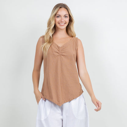 Women's 100% Cotton Gauze Dominica Tank Top