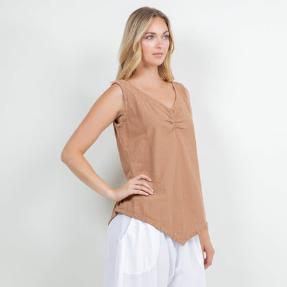 Women's 100% Cotton Gauze Dominica Tank Top