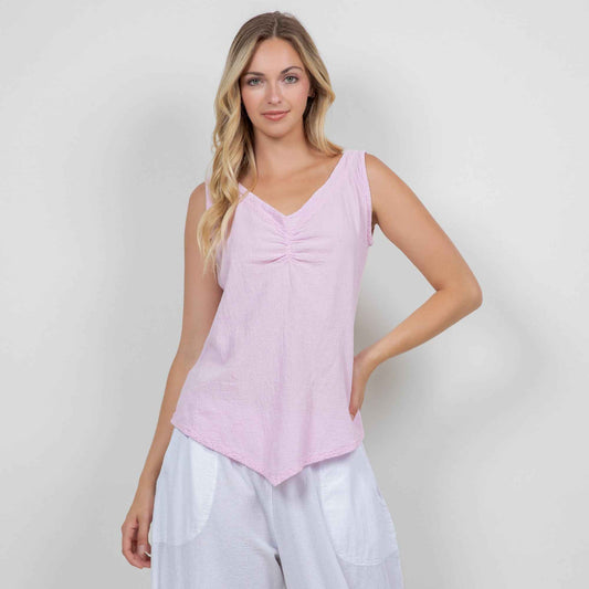 Women's 100% Cotton Gauze Dominica Tank Top
