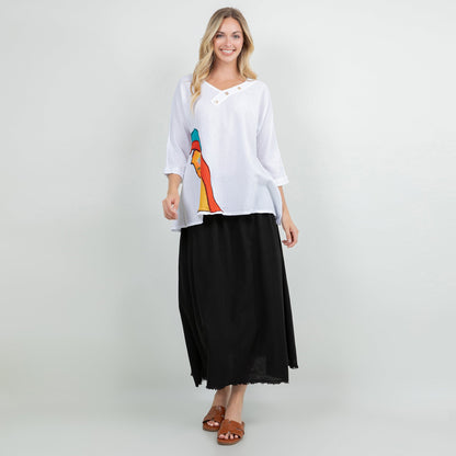 Fern Skirt 100% Cotton Gauze One Size