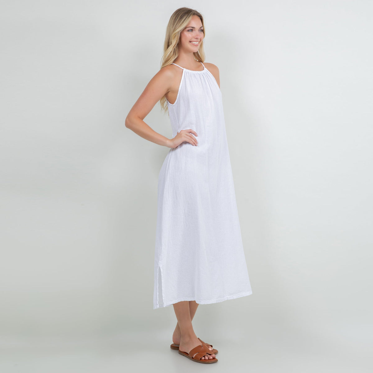 Vestido Caterina 100% Gasa de algodón
