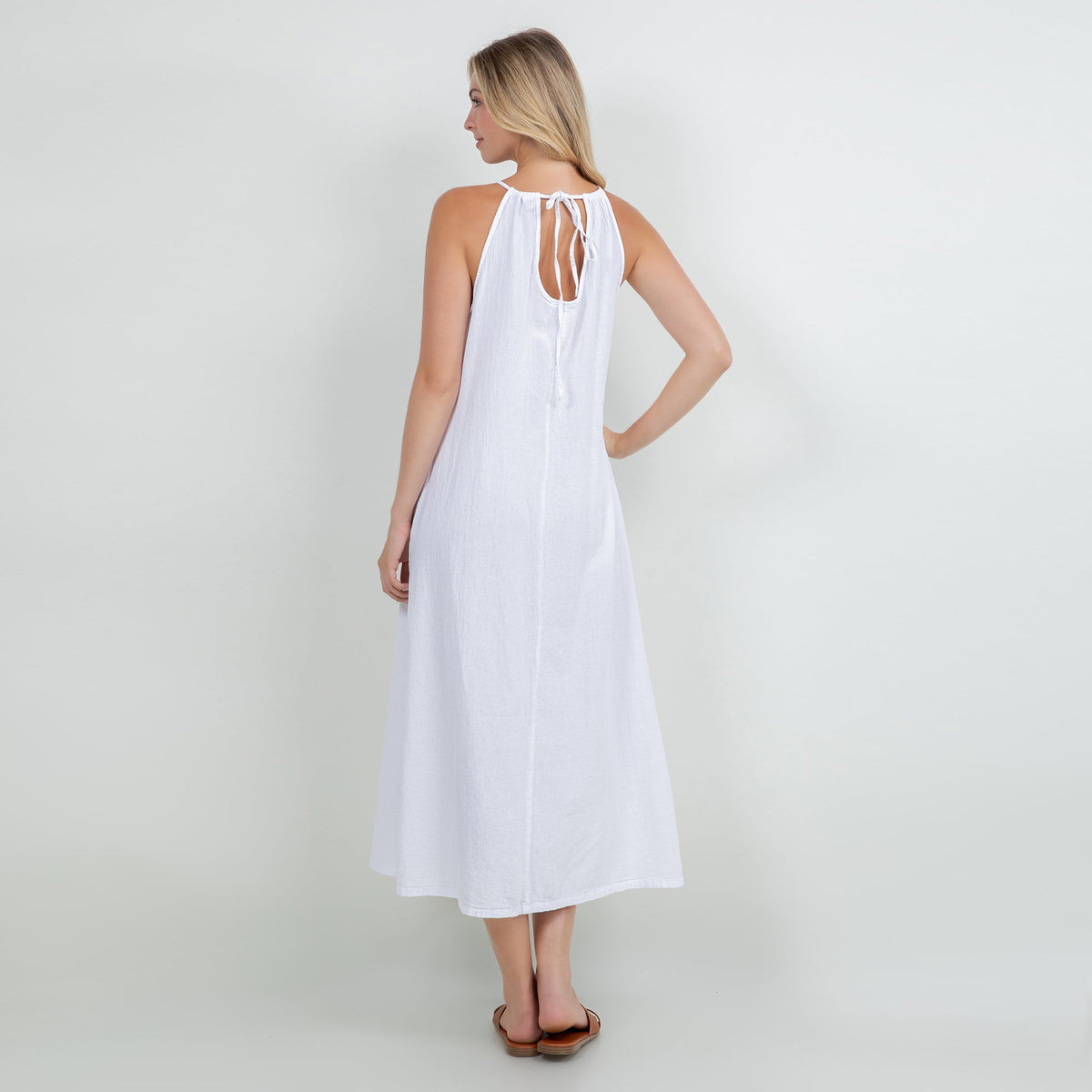Vestido Caterina 100% Gasa de algodón