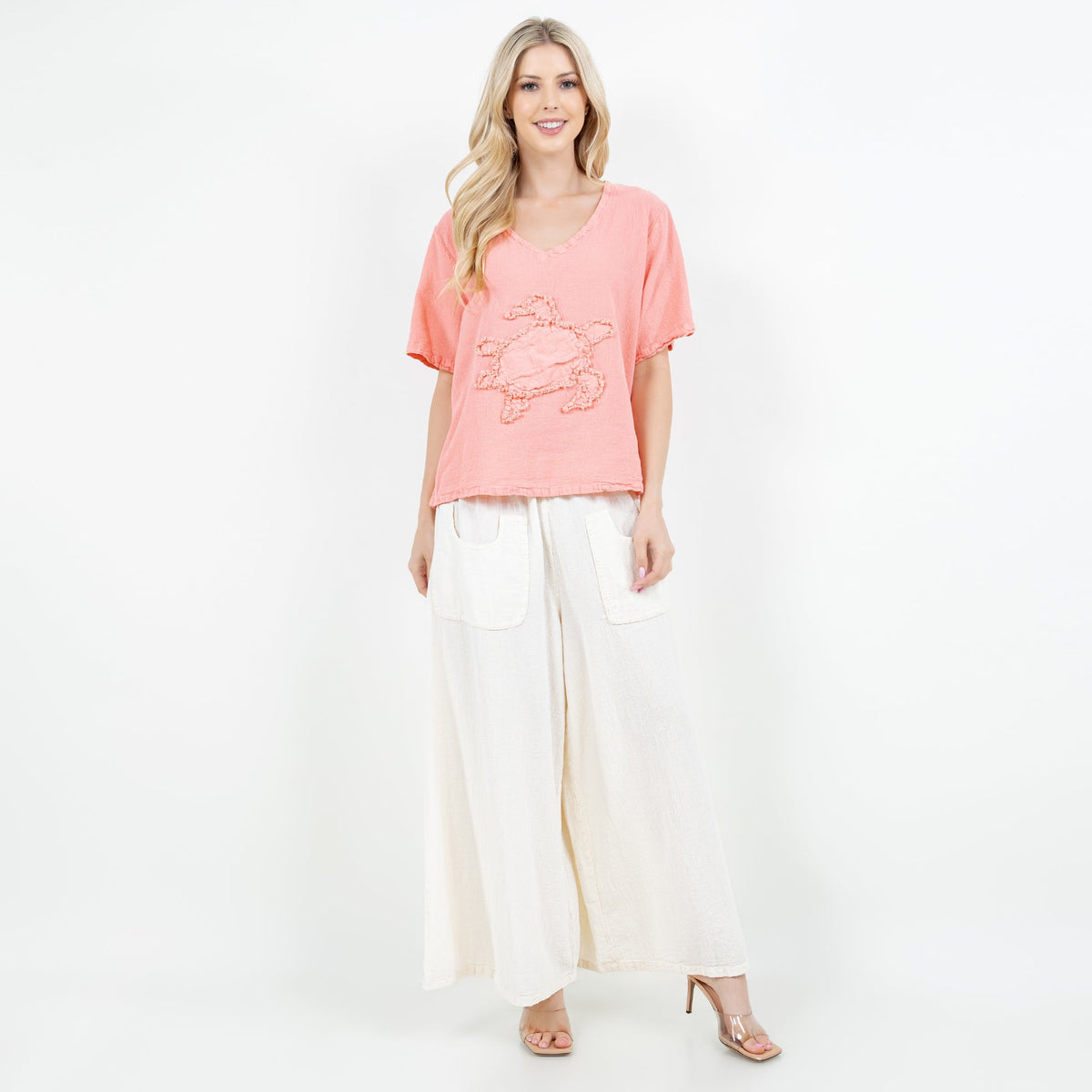 Women's 100% Cotton Gauze Turtle Top
