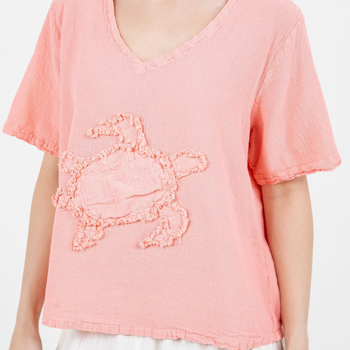 Women's 100% Cotton Gauze Turtle Top