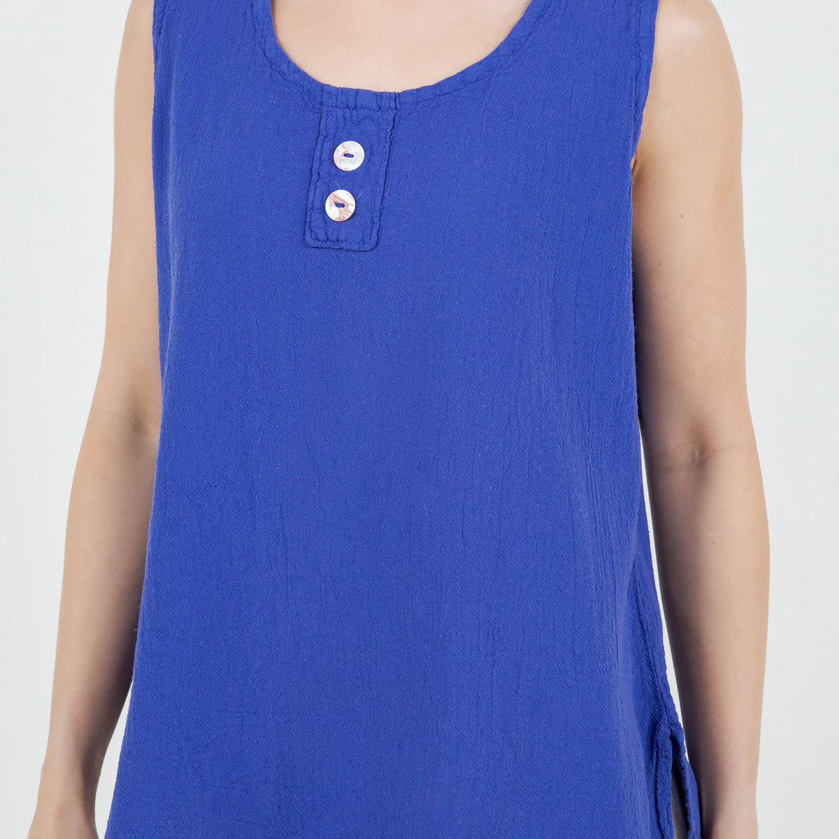 Top Anne de gasa de algodón para mujer