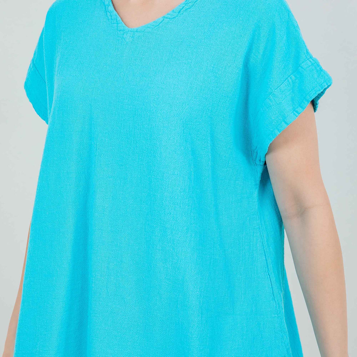 Carla 100% Cotton Gauze Top in OSFM Sale