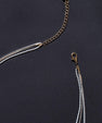 3 CHAIN LAYERD CHARM NECKLACE