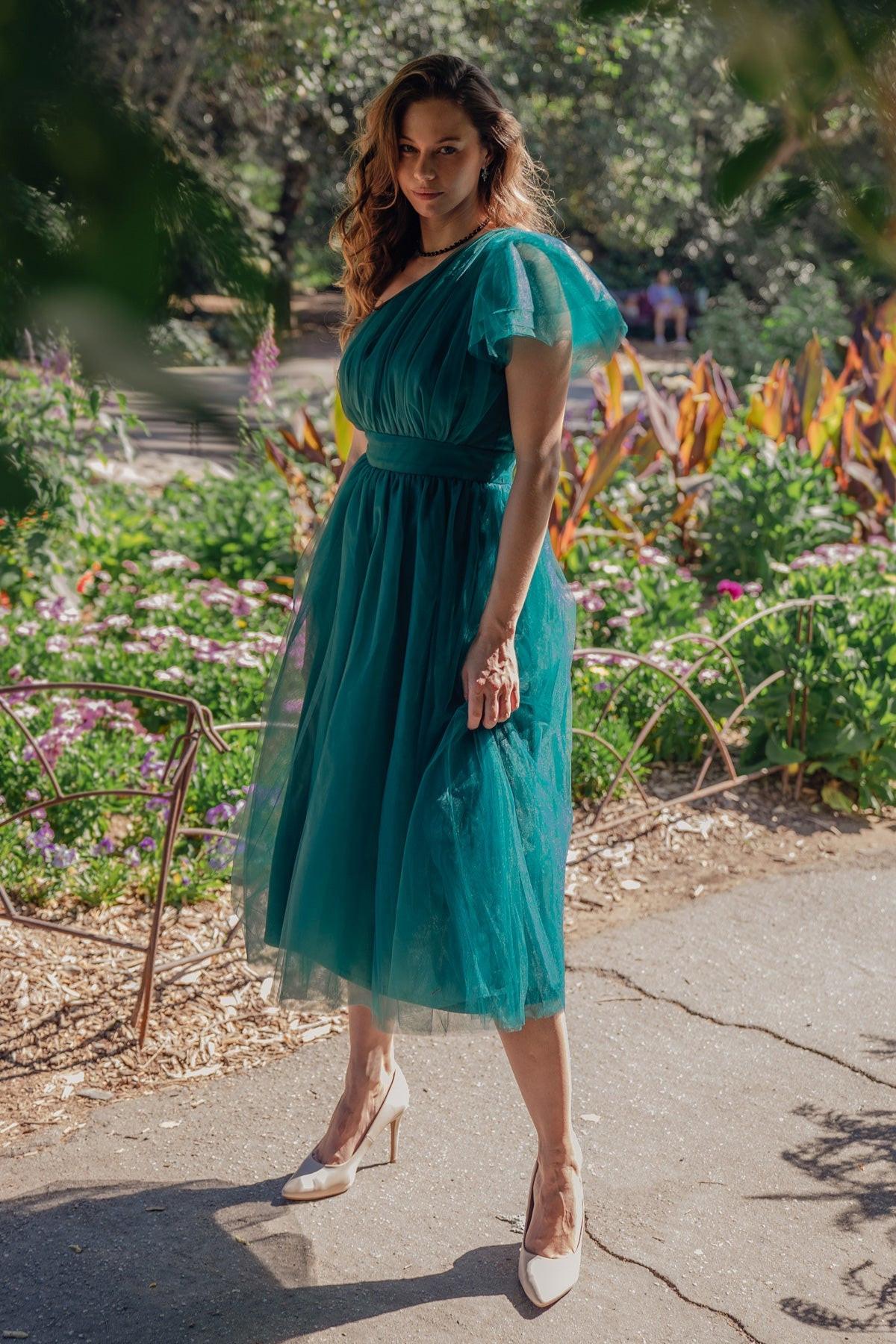 VESTIDO MIDI DE TUL CON ENCANTO VIVO