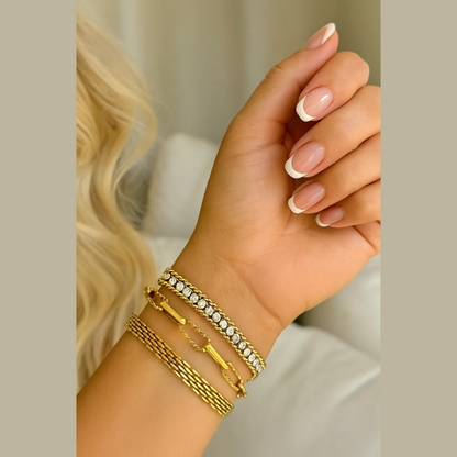 Elena Adjustable Stackable Link Bracelet