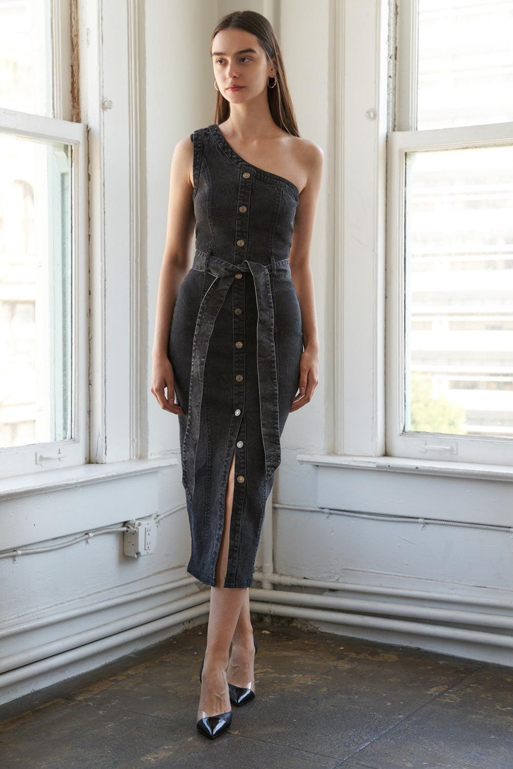 VESTIDO MIDI DE MEZCLILLA SOMEWHERE UP ABOVE