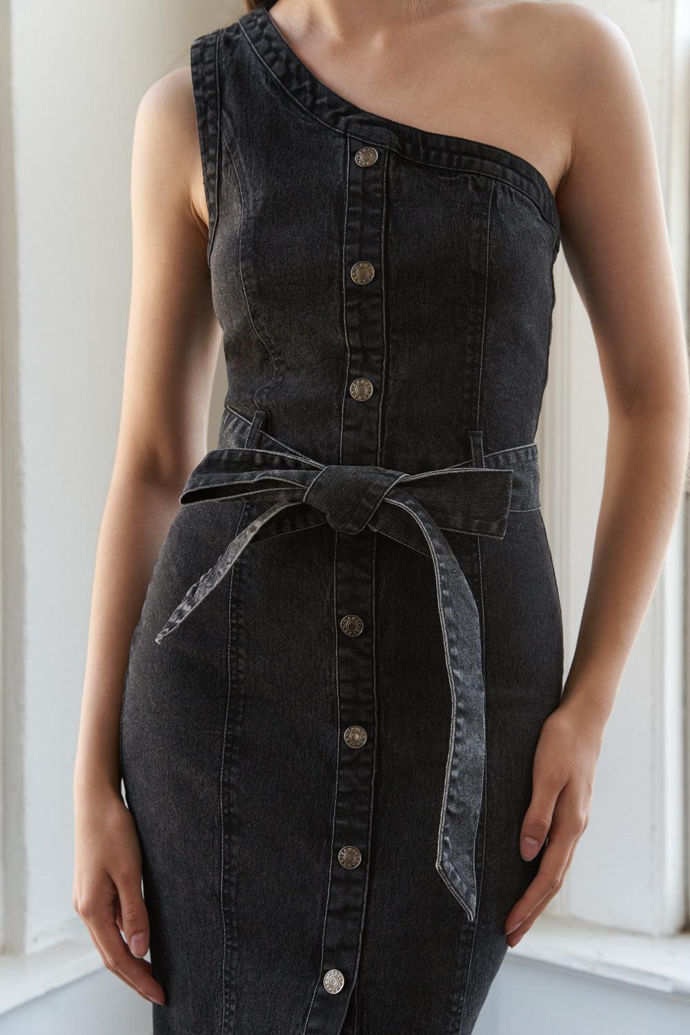 VESTIDO MIDI DE MEZCLILLA SOMEWHERE UP ABOVE