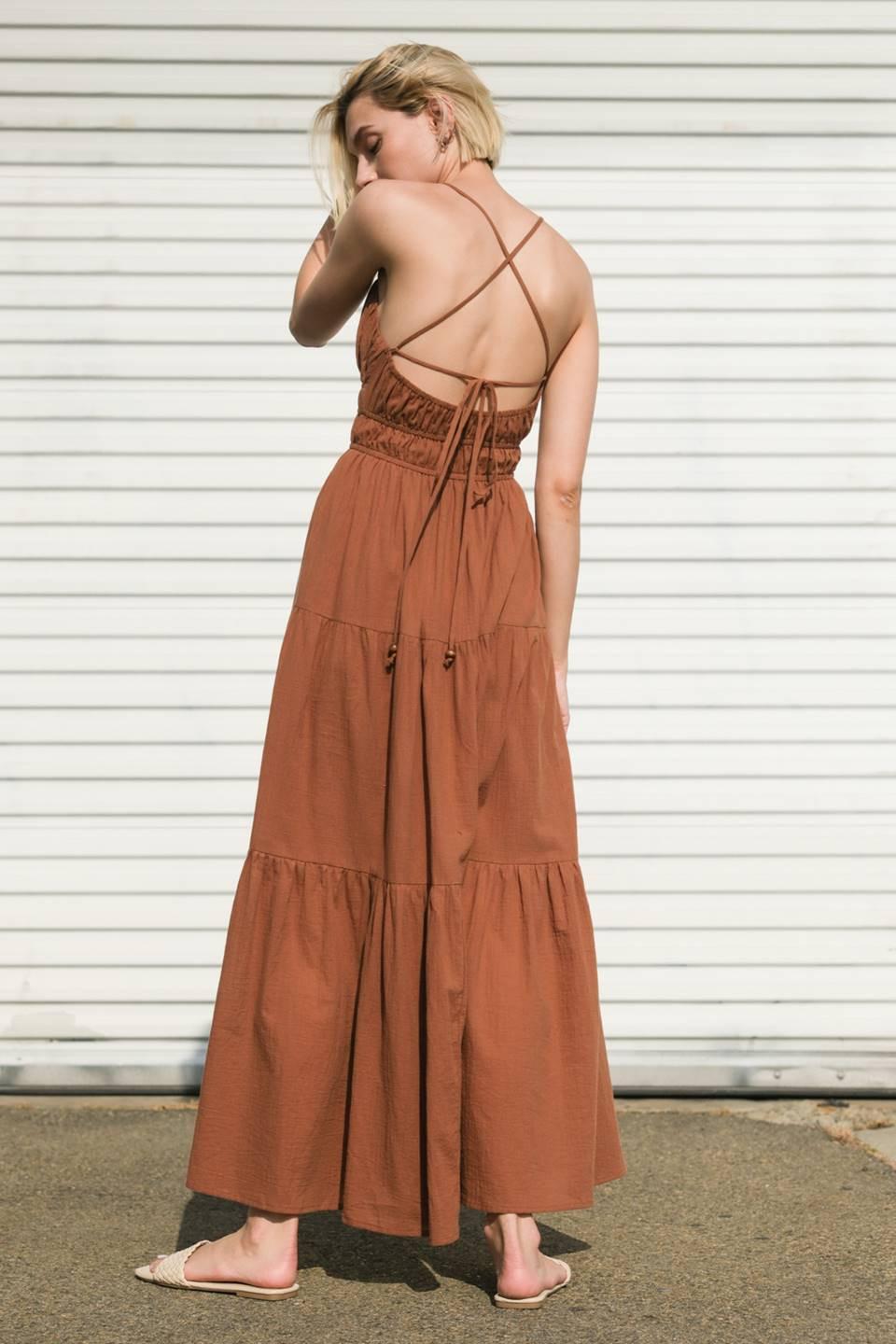VESTIDO MAXI TEJIDO DE ELEGANCIA SIN ESFUERZO